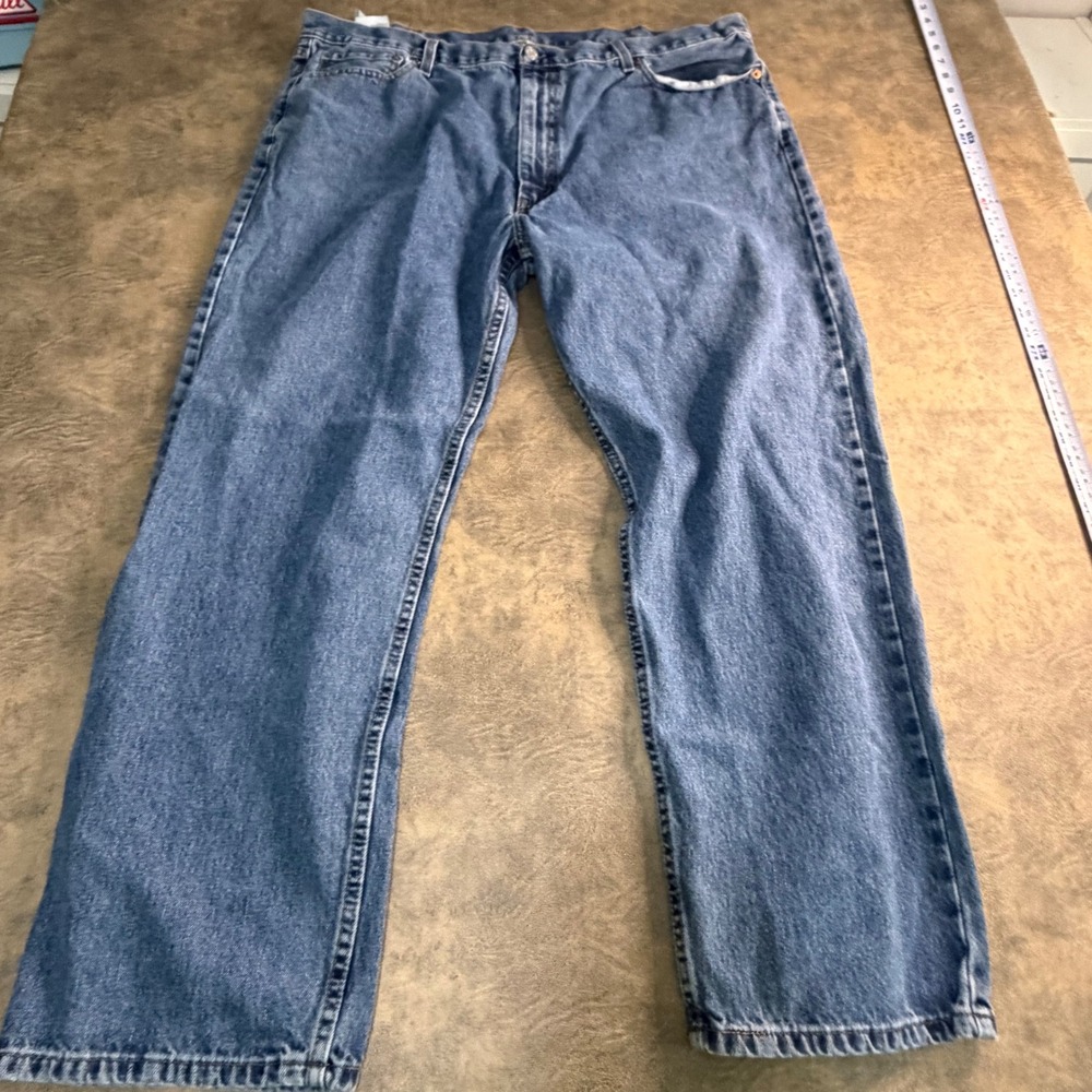 Levi's 505 Regular Fit Jeans‎ Mens 46x32 Blue Straight Leg Denim 4996